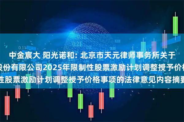 中金宸大 陽(yáng)光諾和: 北京市天元律師事務(wù)所關(guān)于北京陽(yáng)光諾和藥物研究股份有限公司2025年限制性股票激勵(lì)計(jì)劃調(diào)整授予價(jià)格事項(xiàng)的法律意見內(nèi)容摘要